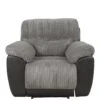 Sienna Fabric/Faux Leather Recliner Armchair -Oleu Furniture Shop 2CLW6 SQ1 0000000004 BLACK SLf