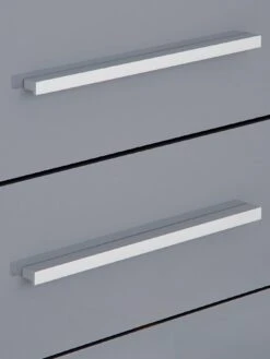 Very Home Prague Gloss 5 + 5 Wide Chest Of Drawers - FSC® Certified -Oleu Furniture Shop 369RQ SQ6 0000000563 GREY GLOSS SLd2