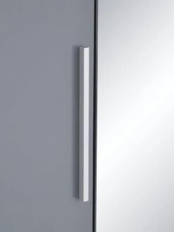Very Home Prague Gloss 3 Door Mirrored Wardrobe - FSC® Certified -Oleu Furniture Shop 369RW SQ5 0000000563 GREY GLOSS SLd1
