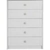 One Call Alderley Ready Assembled Wide 5 Drawer Chest -Oleu Furniture Shop 3DAMU SQ1 0000000005 GREY SLf