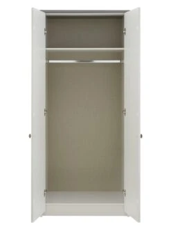 One Call Alderley Ready Assembled 2 Door Wardrobe -Oleu Furniture Shop 3DAMV SQ4 0000000005 GREY SLd