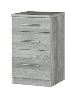 Very Home Home Essentials - Prague Graduated Bedside Cabinet -Oleu Furniture Shop 3QXQR SQ3 0000000005 GREY SLa