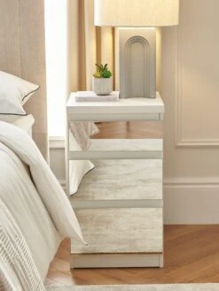 Very Home Prague Mirror 3-Drawer Bedside Cabinet - FSC® Certified