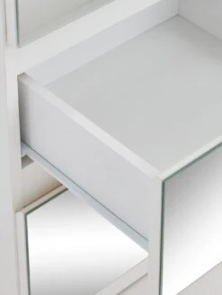 Very Home Prague Mirror 3-Drawer Bedside Cabinet - FSC® Certified -Oleu Furniture Shop 3VHJP SQ6 0000000013 WHITE SLd2