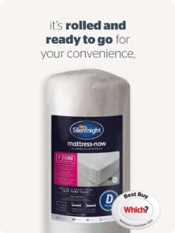 Silentnight 7 Zone Memory Foam Rolled Mattress - Medium Firm -Oleu Furniture Shop 3WYGM SQ4 0000000088 NO COLOR SLd1