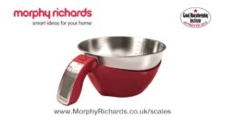 Morphy Richards Jug Scale - Red -Oleu Furniture Shop 43MWE SQ7 0000000017 RED DVvL