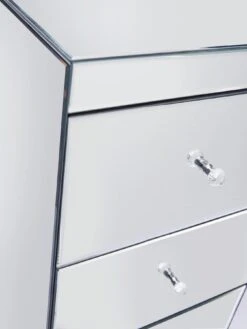 Very Home Parisian Ready Assembled Mirrored Tall 5 Drawer Chest -Oleu Furniture Shop 4AADY SQ5 0000000099 N A SLd1