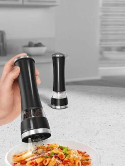 Morphy Richards Electronic Salt And Pepper Mill Set - Black -Oleu Furniture Shop 4JEFP SQ4 0000000004 BLACK SLf14