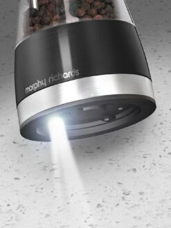 Morphy Richards Electronic Salt And Pepper Mill Set - Black -Oleu Furniture Shop 4JEFP SQ5 0000000004 BLACK SLd5