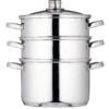 KitchenCraft 3-Tier 22 Cm Steamer - Stainless Steel 2 KitchenCraft 3-Tier 22 Cm Steamer - Stainless Steel -Oleu Furniture Shop 699J7 SQ1 0000000088 NO COLOR SLf1