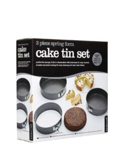 KitchenCraft 3-Piece Non-Stick Spring Form Cake Tin Set -Oleu Furniture Shop 699KV SQ5 0000000088 NO COLOUR SLd5