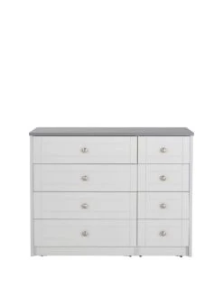 One Call Alderley Ready Assembled 4 + 4 Drawer Chest