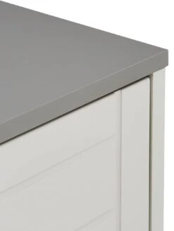 One Call Alderley Ready Assembled 3-Drawer Bedside Chest -Oleu Furniture Shop 69PAH SQ6 0000000005 GREY SLd2
