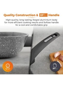 Tower CeraStone 25cm Stone Coated Grill Pan -Oleu Furniture Shop K9WU6 SQ4 0000000527 GRAPHITE SLd2