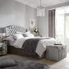 Luxe Collection From Airsprung Marilyn 1000 Pillowtop Divan Bed With Headboard And Storage Options -Oleu Furniture Shop KJKAX SQ1 0000000035 SILVER RSr