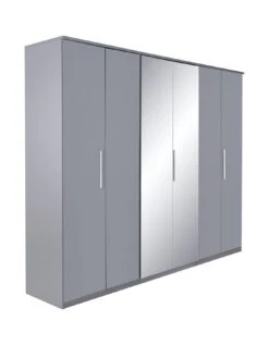 Very Home Prague Gloss 6 Door Mirrored Wardrobe - FSC® Certified 11 Very Home Prague Gloss 6 Door Mirrored Wardrobe - FSC® Certified -Oleu Furniture Shop KNHJF SQ3 0000000563 GREY GLOSS SLa