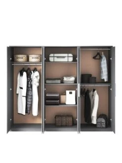 Very Home Prague Gloss 6 Door Mirrored Wardrobe - FSC® Certified 12 Very Home Prague Gloss 6 Door Mirrored Wardrobe - FSC® Certified -Oleu Furniture Shop KNHJF SQ4 0000000563 GREY GLOSS SLd