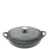 Denby Halo 30cm Cast Iron Shallow Casserole Pot -Oleu Furniture Shop KTFF7 SQ1 0000000004 BLACK SLf