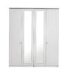 One Call Alderley Part Assembled 4 Door Mirrored Wardrobe -Oleu Furniture Shop KX4EP SQ1 0000000005 GREY SLf