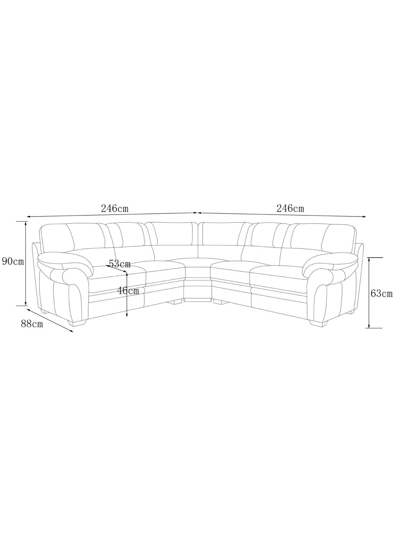 Portland Luxury Leather Corner Group 5 Portland Luxury Leather Corner Group - Image 3