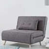 Everyday Rafael Single Fabric Sofa Bed -Oleu Furniture Shop LDAHV SQ1 0000000071 CHARCOAL RSr