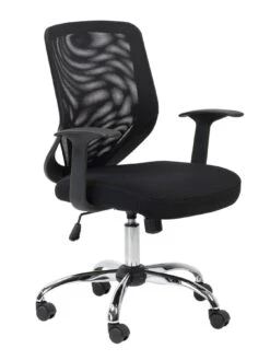 Alphason Atlanta Mesh Back Office Chair - Black 8 Alphason Atlanta Mesh Back Office Chair - Black -Oleu Furniture Shop LDVMP SQ3 0000000004 BLACK SLd1