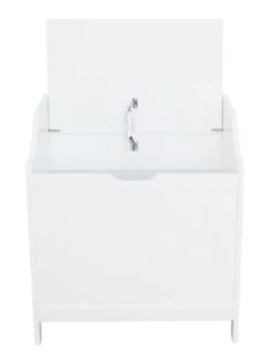 Lloyd Pascal Portland Laundry Hamper - White 10 Lloyd Pascal Portland Laundry Hamper - White -Oleu Furniture Shop LGMGA SQ4 0000000013 WHITE SLd2
