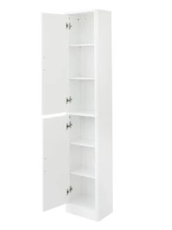 Lloyd Pascal Luna Hi-Gloss 2 Door Mirrored Bathroom Tallboy - White 10 Lloyd Pascal Luna Hi-Gloss 2 Door Mirrored Bathroom Tallboy - White -Oleu Furniture Shop LJRTK SQ3 0000000013 WHITE SLd1