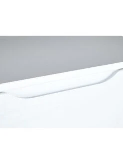 One Call Monaco Ready Assembled High Gloss 3 Drawer Bedside -Oleu Furniture Shop LPHVG SQ5 0000000559 WHITE GLOSS SLd1