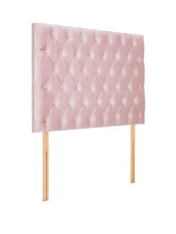 Very Home Oscar Velvet Padded Headboard -Oleu Furniture Shop LPWCE SQ3 0000000063 PINK SLa