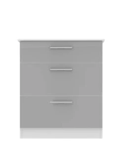SWIFT Montreal Gloss Ready Assembled 3 Drawer Graduated Chest