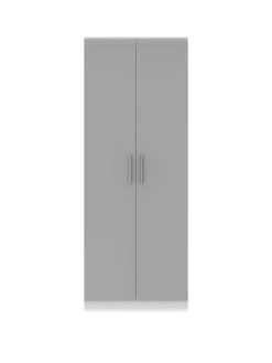SWIFT Montreal Gloss Ready Assembled Tall 2 Door Wardrobe