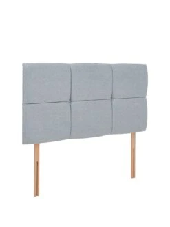 Airsprung Riva Faux Wool Upholstered Headboard -Oleu Furniture Shop LRGQG SQ3 0000000005 GREY SLa
