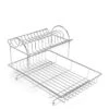 Addis 2-Tier Dish Draining Rack 2 Addis 2-Tier Dish Draining Rack -Oleu Furniture Shop LVRNG SQ1 0000000166 STAINLESS STEEL SLf
