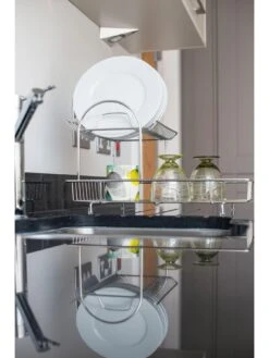 Addis 2-Tier Dish Draining Rack -Oleu Furniture Shop LVRNG SQ5 0000000166 STAINLESS STEEL SLd3