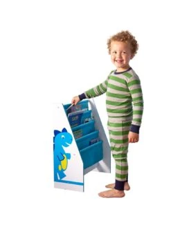Hello Home Dinosaurs Kids Sling Bookcase -Oleu Furniture Shop LVRPX SQ4 0000010473 DINOSAUR SLd
