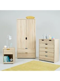 Very Home Aspen 3 Door, 2 Drawer Wardrobe -Oleu Furniture Shop LXMUM SQ6 0000000006 OAK SLd2