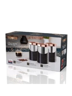 Tower Linear Rose Gold Set Of 3 Storage Canisters – Black 13 Tower Linear Rose Gold Set Of 3 Storage Canisters – Black -Oleu Furniture Shop M4E97 SQ6 0000000004 BLACK SLd4