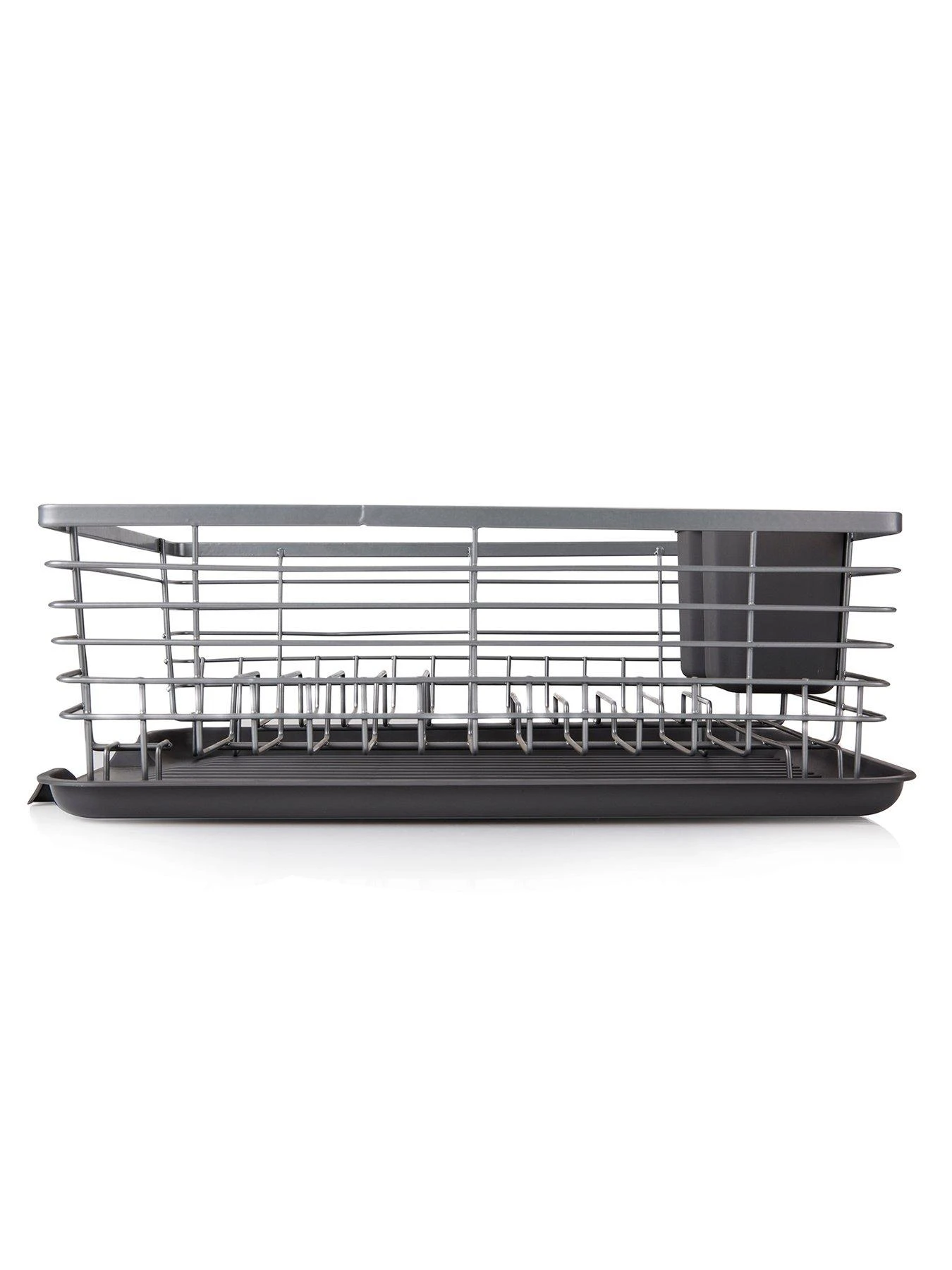 Tower Compact Dish Rack With Cutlery Holder – Grey 7 Tower Compact Dish Rack With Cutlery Holder – Grey - Image 5