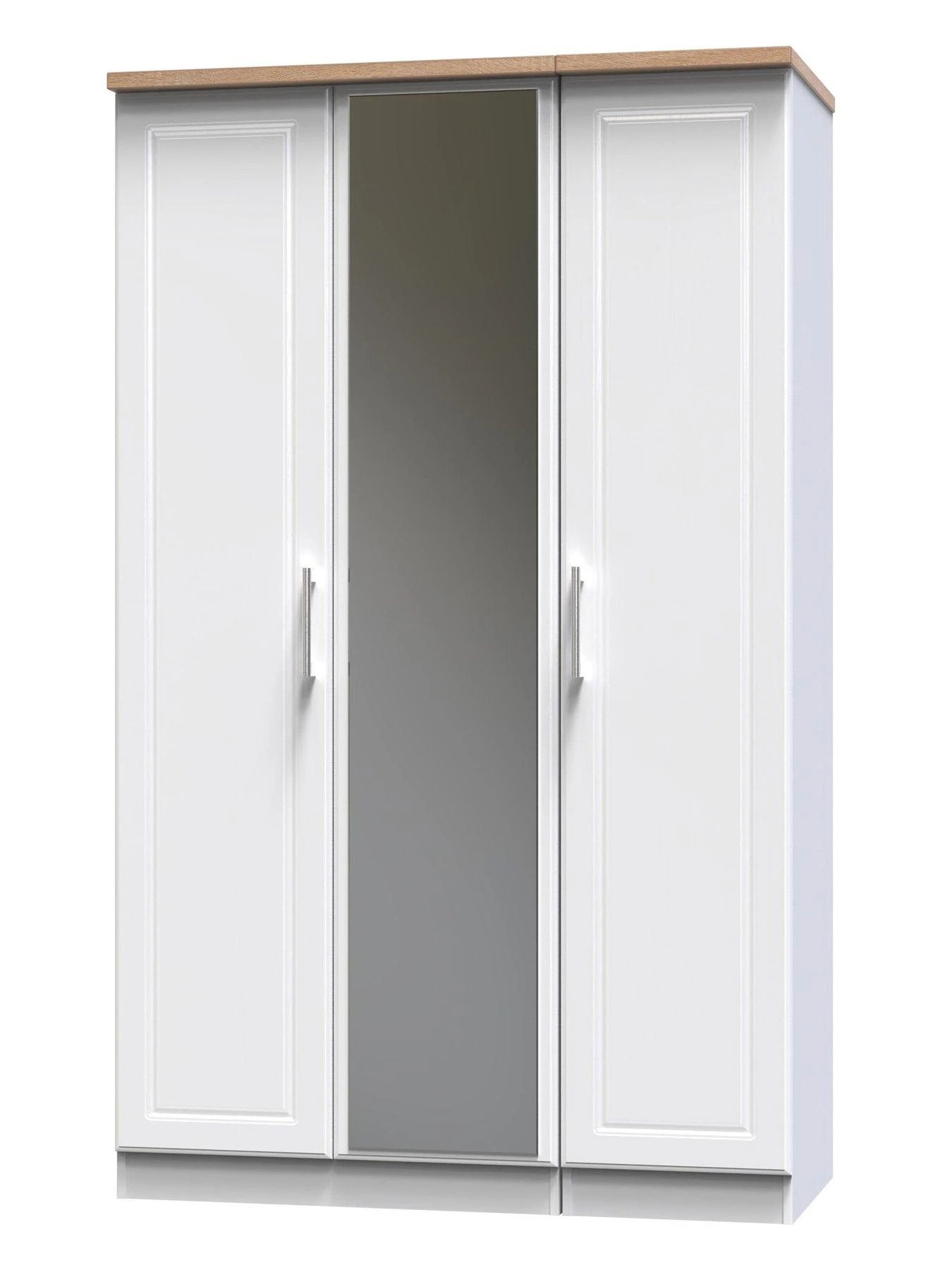 SWIFT Regent Part Assembled 3 Door Mirrored Wardrobe - FSC® Certified 6 SWIFT Regent Part Assembled 3 Door Mirrored Wardrobe - FSC® Certified - Image 4