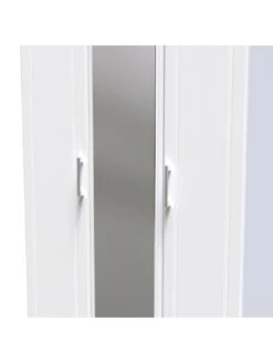 SWIFT Regent Part Assembled 3 Door Mirrored Wardrobe - FSC® Certified 14 SWIFT Regent Part Assembled 3 Door Mirrored Wardrobe - FSC® Certified -Oleu Furniture Shop MDE7K SQ5 0000000010 WHITE OAK SLd1