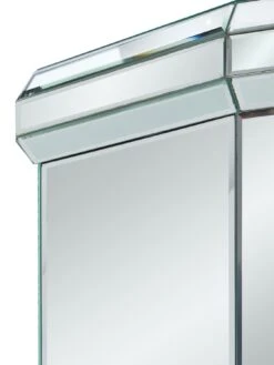 Very Home Plinth Ready Assembled Mirrored Lamp Table -Oleu Furniture Shop MDTCD SQ4 0000002051 MIRROR SLd