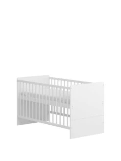 Little Acorns Portofino Cot Bed, Dresser And Single Wardrobe - White 11 Little Acorns Portofino Cot Bed, Dresser And Single Wardrobe - White -Oleu Furniture Shop METXG SQ3 0000000013 WHITE SLa