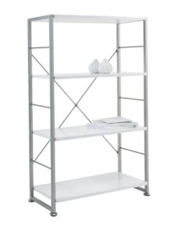 Alphason Cabrini Bookcase 8 Alphason Cabrini Bookcase -Oleu Furniture Shop MMMCH SQ3 0000000013 WHITE SLd