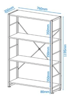 Alphason Cabrini Bookcase 9 Alphason Cabrini Bookcase -Oleu Furniture Shop MMMCH SQ4 0000000013 WHITE SLd1