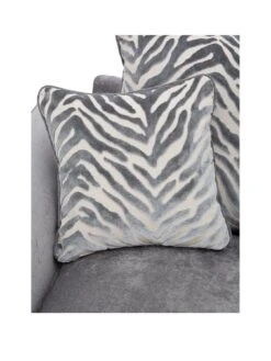 Very Home Kingston Fabric Left Hand Scatter Back Corner Chaise with Footstool -Oleu Furniture Shop MMMCW SQ4 0000000005 GREY SLa