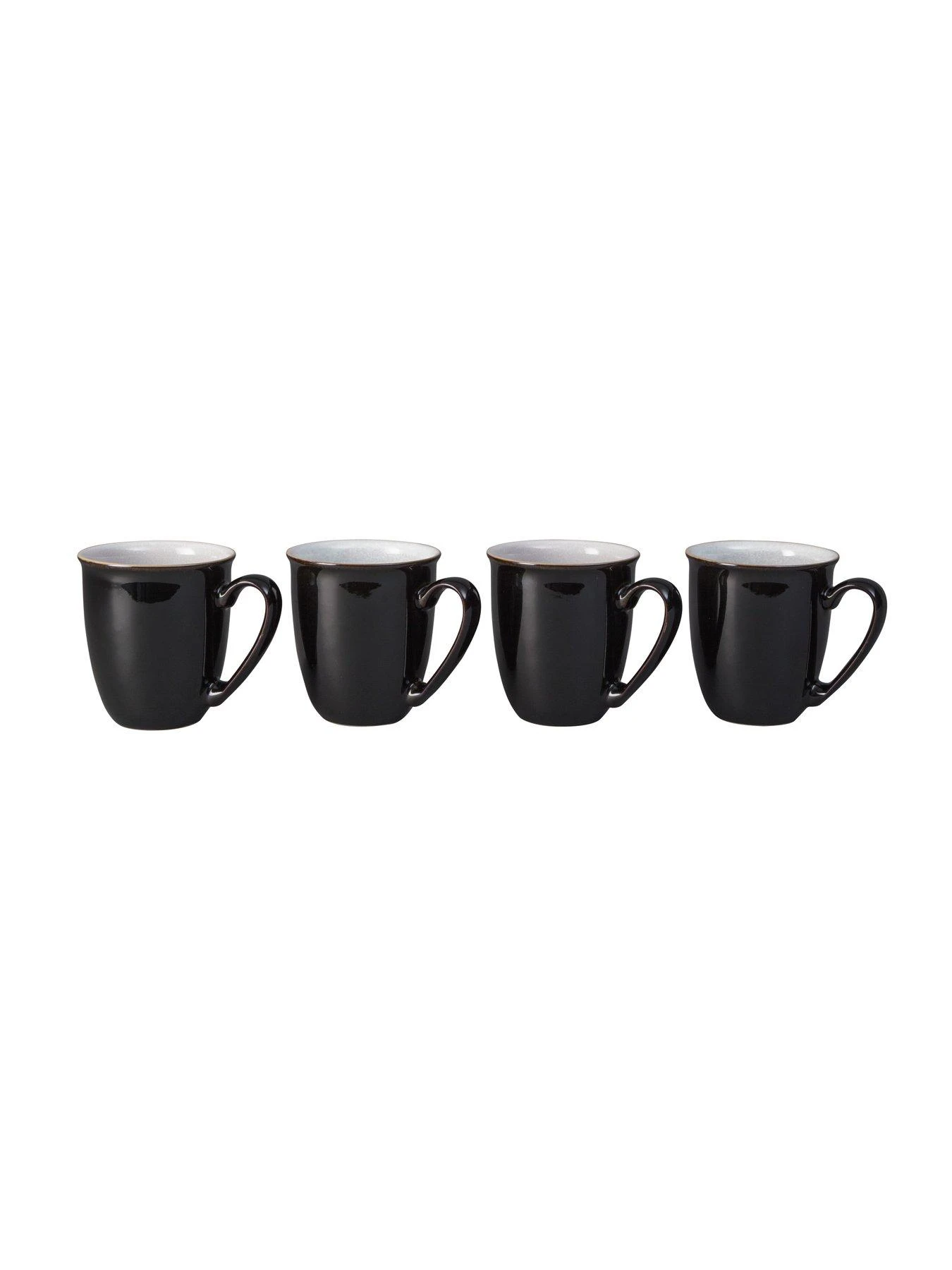 Denby Elements Set Of 4 Coffee Mugs – Black 6 Denby Elements Set Of 4 Coffee Mugs – Black - Image 4