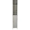 Lloyd Pascal Portland Tall Bathroom Cabinet -- Grey -Oleu Furniture Shop MQPDX SQ1 0000000005 GREY SLf