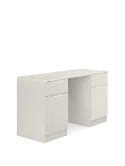 One Call Bilbao Ready Assembled High Gloss Desk - Grey -Oleu Furniture Shop MUDM6 SQ3 0000000563 GREY GLOSS SLa