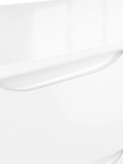 One Call Bilbao Ready Assembled High Gloss Desk - White -Oleu Furniture Shop MUDPR SQ5 0000000559 WHITE GLOSS SLd1